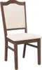 vidaXL Sedie da pranzo con cuscino 2 pz. Legno massiccio Anteprima dell’immagine prodotto 4