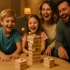 Drevená veža Jenga mini spoločenská hra zručnostná Náhľad obrázku produktu 7