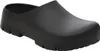 A black Birkenstock Super Birki 2.0 Polyurethane Clog is shown from a side angle on a white background. Produktbild-Vorschau