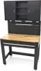 115 cm lange Werkbank mit Holzwerkblatt, hinterer Wand mit Produktbild-Vorschau 1