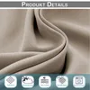 Close-up of textured fabric with product feature icons. Produktbild-Vorschau