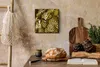 Wohnzimmer Leinwand Uhr Geräuschlos Küche 30x30 Goldenes, Produktbild-Vorschau 2