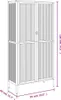 vidaXL Highboard Schwarz 85x40x180 cm Glas und Stahl Produktbild-Vorschau 8