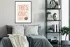 MuchoWow® Gerahmtes Poster Tres Chic - Zitat - Lippen - Produktbild-Vorschau 2