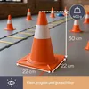 Cono Rosso/Bianco - 30 Cm Anteprima dell’immagine prodotto 8