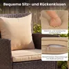 Set di mobili da giardino COSTWAY in polyrattan, mobili da Anteprima dell’immagine prodotto 6