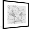MuchoWow® Gerahmtes Poster Stadtplan - Deutschland - Karte Produktbild-Vorschau 1