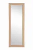 A full-length mirror with a wooden frame, presented against a white background. Produktbild-Vorschau