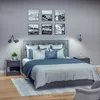 CASARIA® Nachttisch 2er Set Anthrazit mit Schublade & Produktbild-Vorschau 2