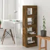 vidaXL Regál na knihy / rozdělovač místností Smoked Oak Náhled obrázku produktu 2