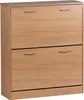WOHNLING Schuhkipper KIEL Buche matt 2 Fächer 75 x 87 x 24 Produktbild-Vorschau 3