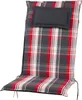 Auflage Hochlehner Donau 90541-700 rot-anthrazit kariert Produktbild-Vorschau 1