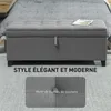 HOMCOM Banc de rangement 112L banquette bout de lit coffre Voir les images du produit 6