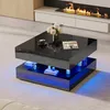 UnboxG Couchtisch 78×78×43 cm Schwarz, Hochglanz Produktbild-Vorschau 12