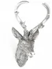 Hirschgeweih 20x12x30cm silber Kunststoff 10-Ender Produktbild-Vorschau 1