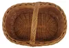Einkaufskorb aus Weide Pilzkorb Oval Braun 46x32x35 cm Produktbild-Vorschau 4