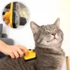 lionto Katzenbürste mit Knopfreinigung, Fellpflegebürste Produktbild-Vorschau 3