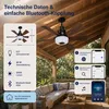 Ventilateur de Plafond E27 avec Lumière & Haut-Parleur Voir les images du produit 6