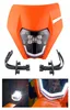 Maska s LED světlometem pro motocykly, oranžová, s Náhled obrázku produktu 1