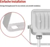 LED reflektor GLARO 10W, weiß, IP65, 1000 lm, neutralweiß Produktbild-Vorschau