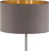 Lampadaire avec abat-jour textile en cappuccino or MASERLO Voir les images du produit 6