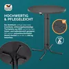 Runder Klapp-Stehtisch Weiß Anthrazit für Indoor & Outdoor, Produktbild-Vorschau 7