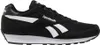 A black Reebok sports shoe with white accents is shown from the side against a white background. Produktbild-Vorschau