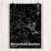 Mr. & Mrs. Panda Bild Bitterfeld-Wolfen DIN A2 - Geschenk, Produktbild-Vorschau 2