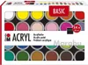 Marabu 1210000000215 Marabu Acrylfarben-Set BASIC, 24 x 18 Anteprima dell’immagine prodotto 1