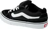 A side view of a black and white Vans sneaker. Voir les images du produit