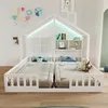 Merax Kinderbett mit Lattenrost aus Holz 90x200cm, Produktbild-Vorschau 3