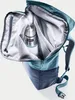 The inside of an open backpack with a thermos inside. Produktbild-Vorschau