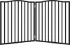 vidaXL 2-tlg. Hundetor Faltbar Schwarz 160 cm Pappelholz Produktbild-Vorschau 4