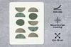 MuchoWow® Mauspad Mousepad Formen - Grün - Kreis - Halb Produktbild-Vorschau 2