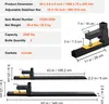 Product specifications and diagrams for clamp-on pallet forks. Podgląd zdjęcia produktu