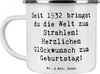 Mr. & Mrs. Panda Emaille Tasse Spruch 1932 Geburtstag Produktbild-Vorschau 1