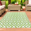 Tapis réversible pour l'intérieur et l'extérieur, vert et Voir les images du produit 1