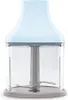 A light blue and transparent hand blender is shown against a white background. Produktbild-Vorschau