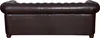 Edles Chesterfield Sofa 3 Sitzer in Kunstleder Vintage Produktbild-Vorschau 4