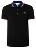 Lacoste Poloshirt mit Streifenkragen, Schwarz XXL Produktbild-Vorschau 5