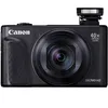 A front view of a black Canon PowerShot SX740 HS digital camera. Podgląd zdjęcia produktu