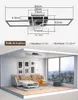 ZMH Plafondventilator met LED-verlichting, 94 cm, 6-traps Productafbeelding-voorbeeld 15