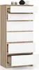 Kommode AKORD K60 Sonoma-Eiche 60 cm 6 Schubladen Front Produktbild-Vorschau 2