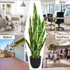 COSTWAY sztuczna roślina Sansevieria, sztuczny wąż 90 cm, Podgląd zdjęcia produktu 2