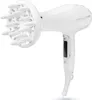 A white hairdryer with a diffuser attachment is shown against a white background. Náhľad obrázku produktu