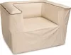 A beige lounge sofa with black trim. Produktbild-Vorschau
