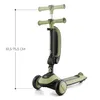 Kinderkraft, Halley, 2 w 1, Step/Loopfiets, Grassland Green Podgląd zdjęcia produktu 6