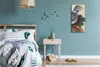 Wandbild Leinwand Bilder Wanduhr 30x60 Vögel Wild Tiere Produktbild-Vorschau 4