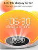 Close-up of a digital clock display with text overlays. Náhled obrázku produktu