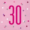 30. Geburtstag Partyset Einweggeschirr rosa pink 48 tlg. Produktbild-Vorschau 3